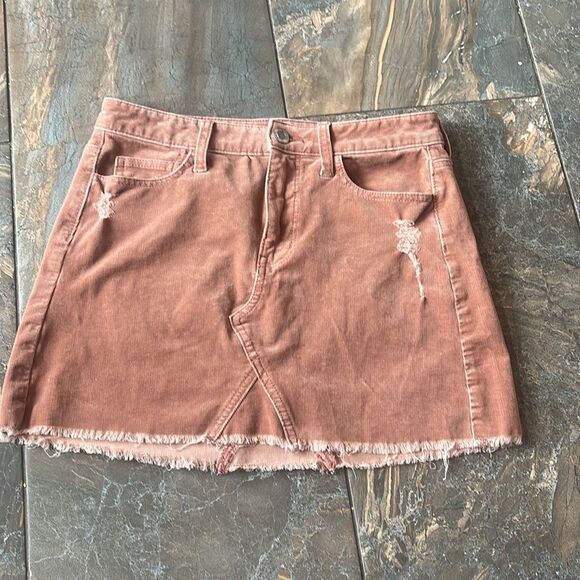 American Eagle Outfitters Women's mauve corduroy Skirt Size 4 - Picture 11 of 11